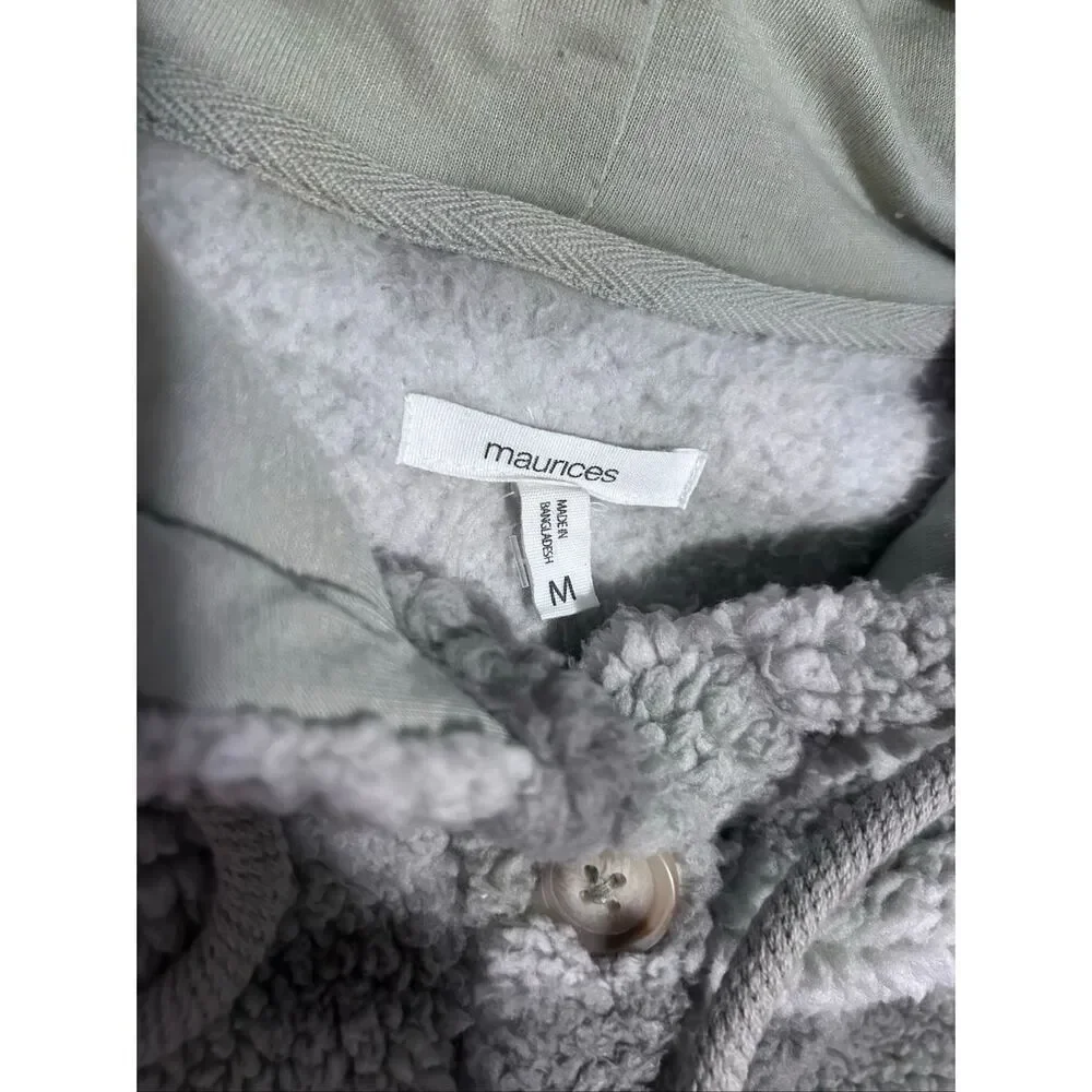 Maurices Camouflage Fleece Lined Hooded Jacket Women’s Size M